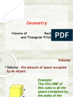 Geometry: Volume of Rectangular and Triangular Prisms