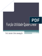 Função Utilidade Quase-Linear