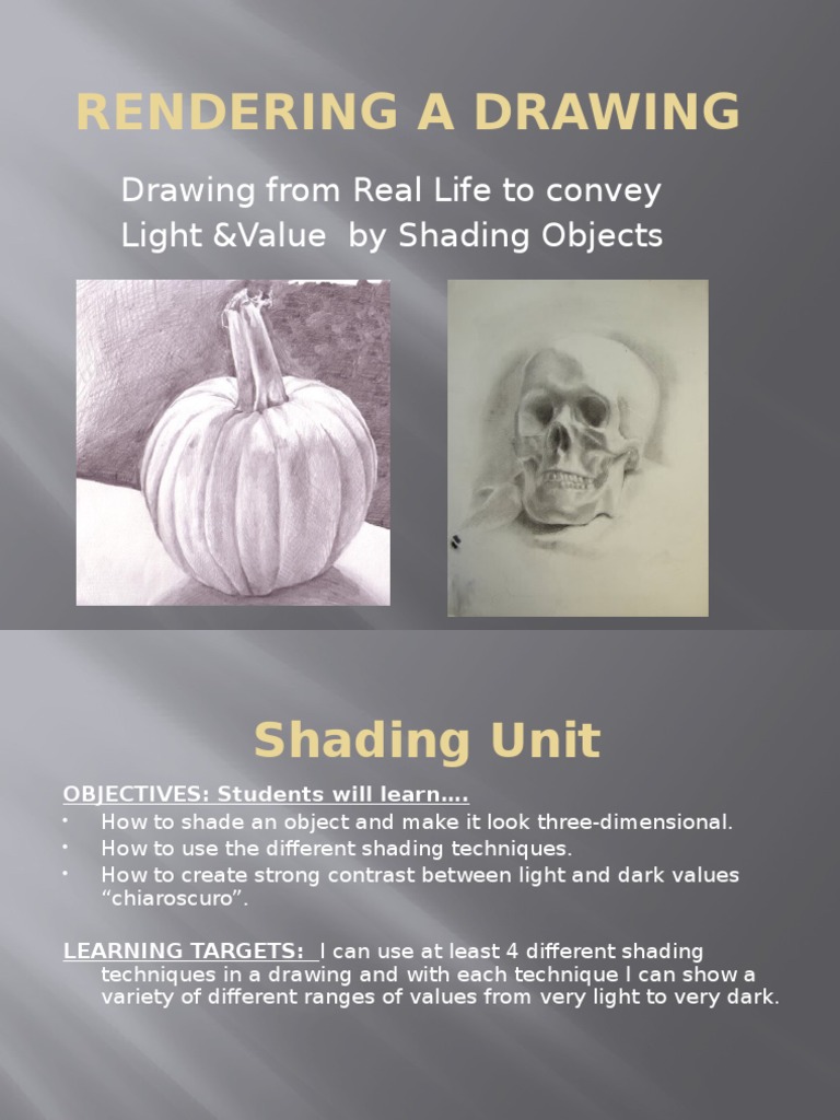 Scumbling and Shading Techniques | PDF | Drawing | Vision
