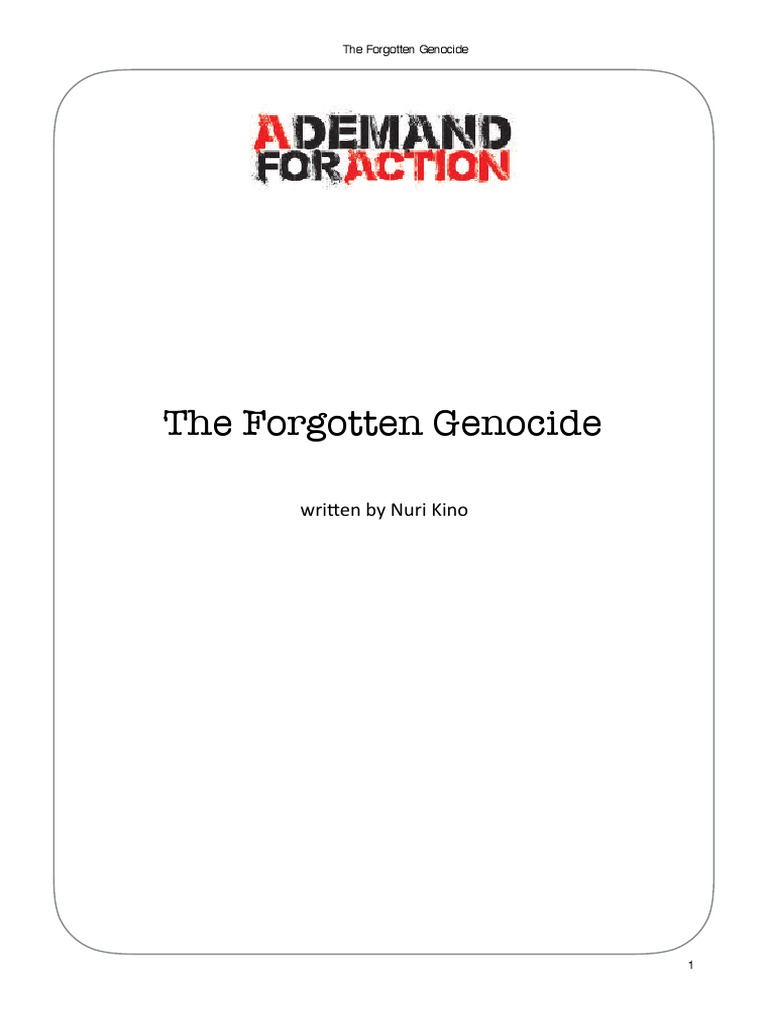 The Forgotten Genocide By A Demand For Action Pdf Islamic State Of