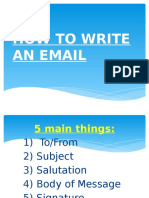 How To Write An Email