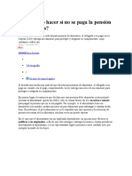 Qué Puedo Hacer Si No Se Paga La Pensión de Alimentos