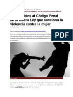 Analisis de La Nueva Ley de Violencia Fam