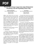 Wavelet-Based Image Compression Using Mathematical Morphology and Self Organizing Feature Map