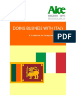 Doing Business With Italy: A Guide Book For Enterprises in Sri Lanka