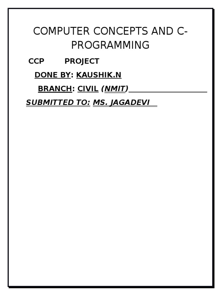 C Programming for Academic Calculations | PDF | Integer (Computer ...