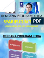 Rencana Program Kerja: Syarifudin Taha
