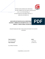 Ejecución de pasantías en Ferrominera Orinoco