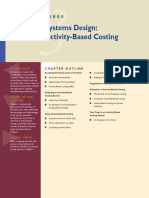 Systems Design: Activity-Based Costing: Three