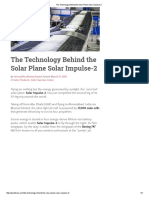 The Technology Behind The Solar Plane Solar Impulse-2