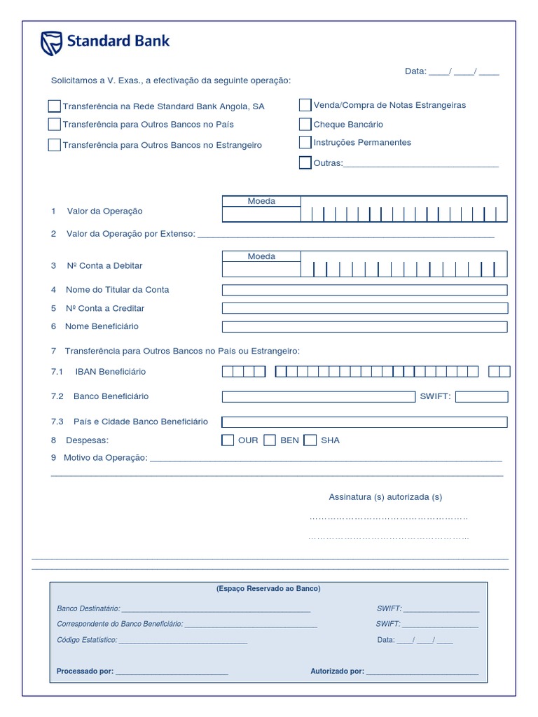 Formulário de Transferência Bancária | PDF