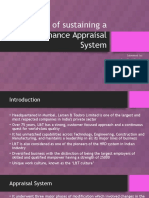 Challenges of Sustaining A Performance Appraisal System