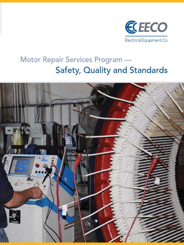 EECO Motor Repair Center Services Program Standards PDF Alternating
