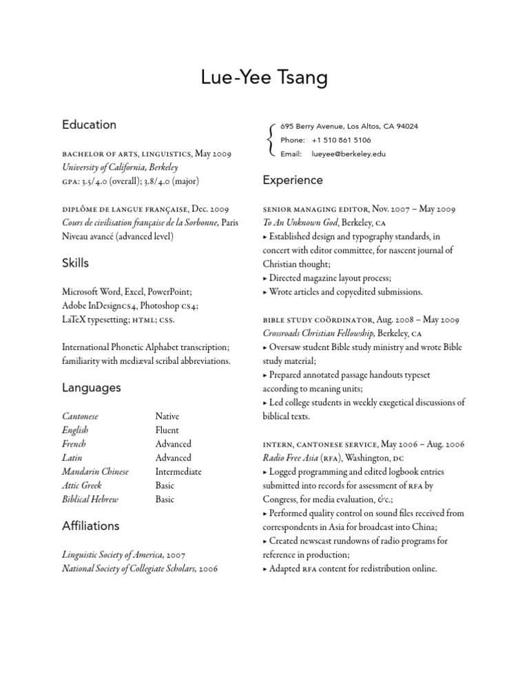 Lue-Yee Tsang: Linguist & Editor Profile | PDF | Writing | Semiotics