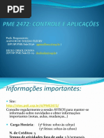 Slides de Aula - aula1 - Controle e aplicações (Engenharia Mecânica)