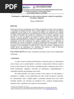 Participação e religiosidade nas redes sociais na internet