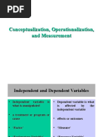 Conceptualization, Operationalization, and Measurement