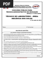 Tecnico de Laboratorio Area Mecanica Dos Solos