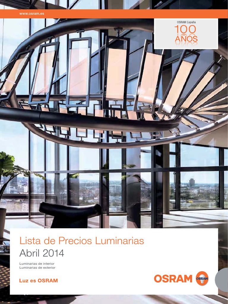 Osram General Precios Luminarias Abril 2014 Diodo emisor de luz