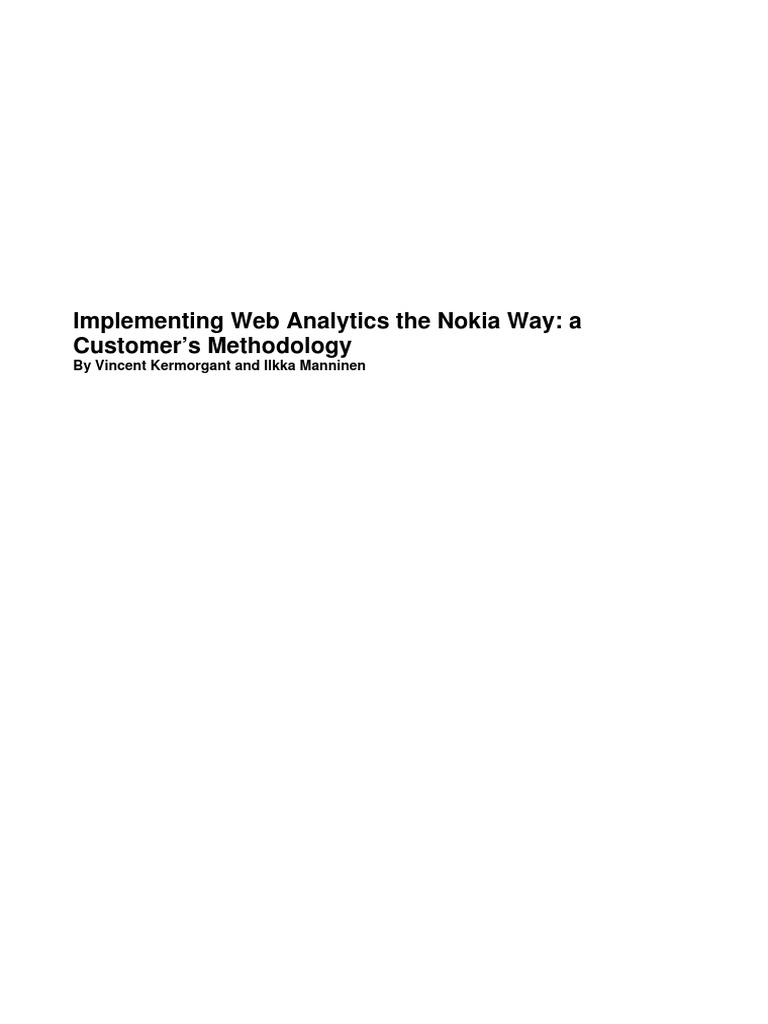 Nokia Method Implementing PDF | PDF | Analytics | Performance Indicator
