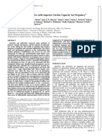 Identification of Beef Heifers With Superior Uterine Capacity for Pregnancy