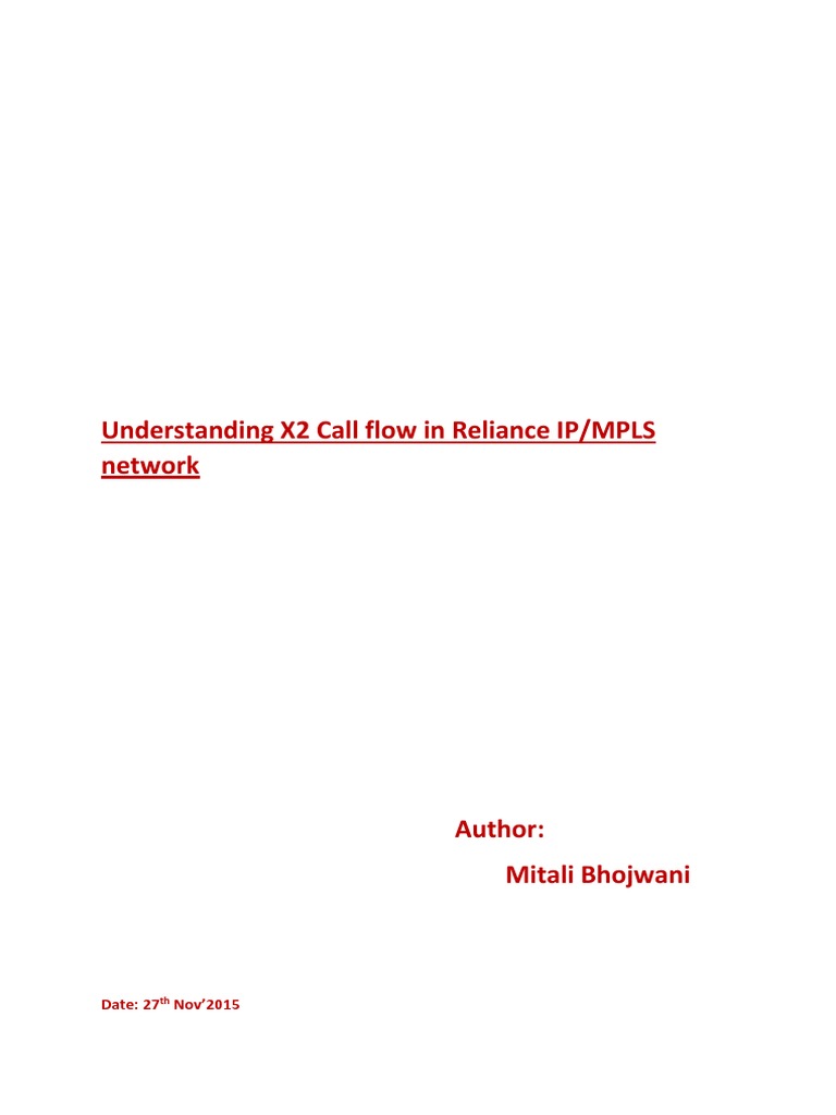 X2 Call Flow PDF | PDF | Multiprotocol Label Switching | Networking