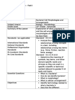 brennan lesson plan - bacterial cell morphlogies