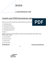 Soal Tes Cpns Dan Pembahasan PDF - Latihan Soal CPNS 2016