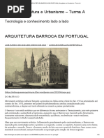Arquitetura Barroca Em Portugal _ Arquitetura e Urbanismo