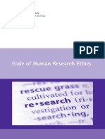 Code of Human Research Ethics Dec 2014 Inf180 Web
