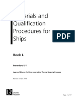 Materials and Qualification Procedures For Ships: Book L