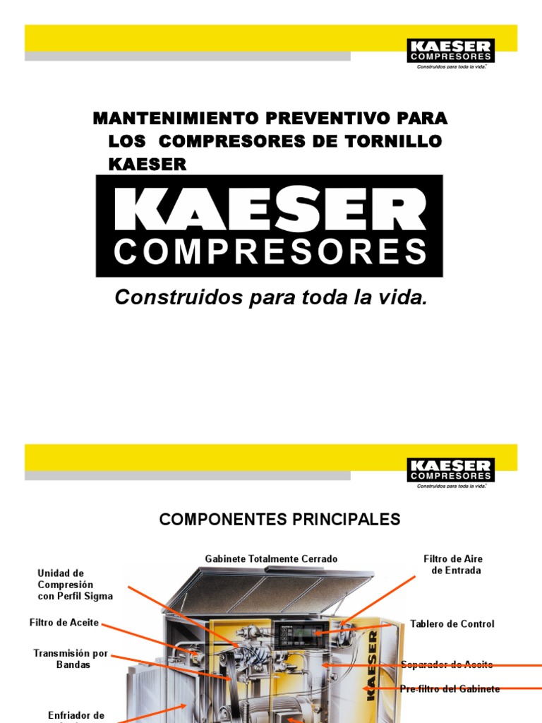 As Mantenimiento Preventivo de Compresor Kaeser PDF Science
