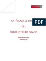 Catálogo de Líneas de Tfg