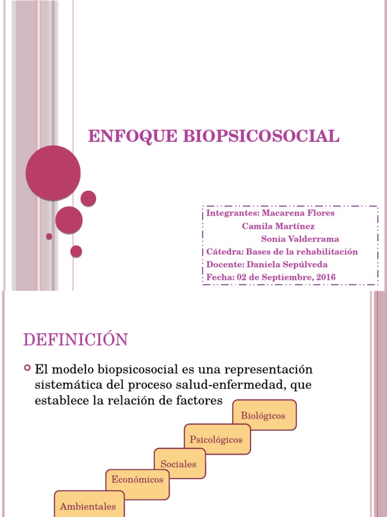 Enfoque Biopsicosocial Nuevo | PDF | Sicología | Medicina