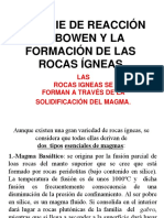 9 Clase 2 Las Rocas Igneas. Serie de Bowen. Unidad IV