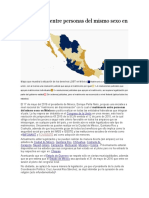 Matrimonio Entre Personas Del Mismo Sexo en México