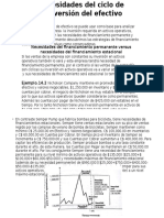 Financiamiento de Las Necesidades Del Ciclo de Conversión