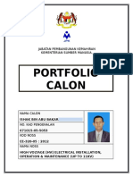 1. Muka Depan Portfolio