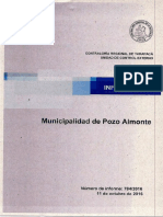 Informe Municipalidad de Pozo Almonte - Auditoría Al Gasto en Periodo Electoral 