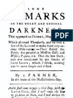 1780 - Some Remarks On The Great and Unusual Darkness