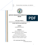 Determinación de almidón y glucosa