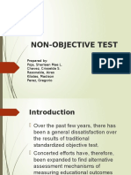 Non Objective Test