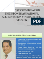Pharmacist Credensials in the Indonesia Accreditation Standard 2012 Version Bali 2016 August