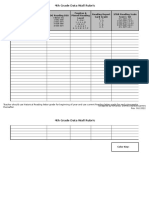 4th Grade Data Wall Rubric (Classworks)