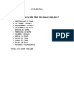 Estadistica - Otros Datos