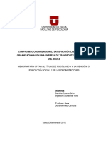 Compromiso Organizacional, Satisfacción Laboral y Clima Organizacional en Una Empresa de Transportes de La Región Del Maule PDF