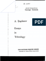 Bogdanov Alexander Essays in Tektology