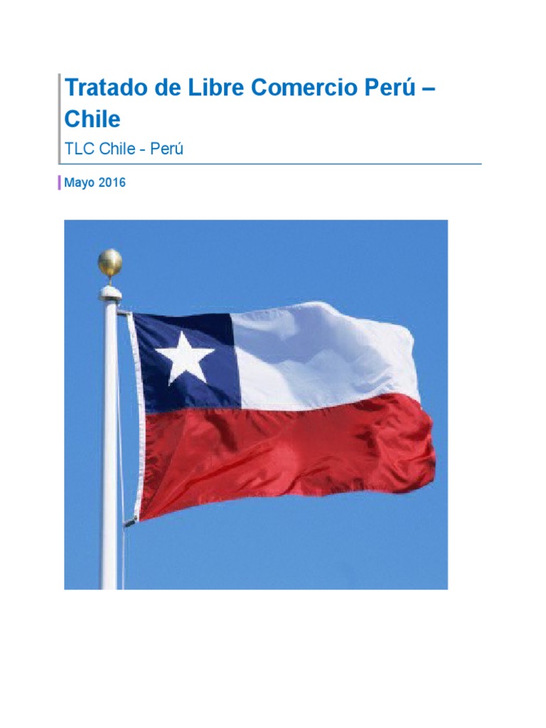Trabajo Final TLC Peru Chile PDF Perú Chile