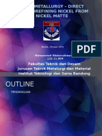 HIDROMETALLURGY – DIRECT ELECTROREFINING NICKEL FROM NICKEL MATTE.pptx