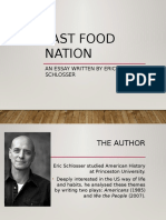 Fast Food Nation - Analysis of The Essay